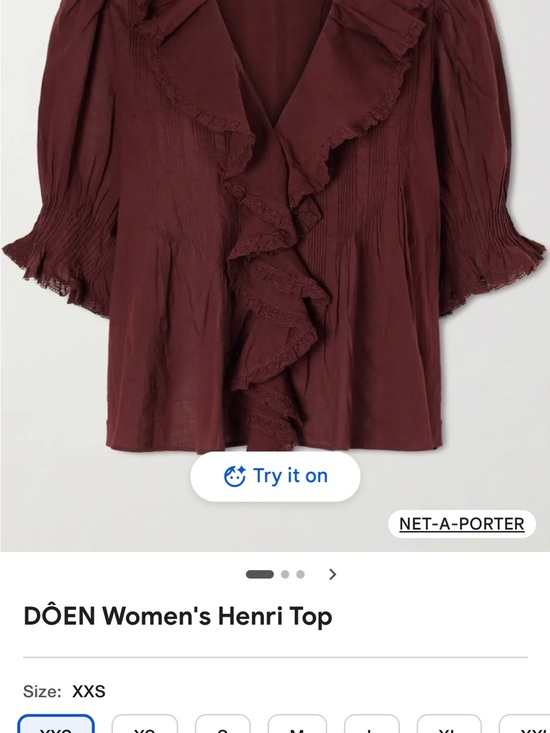 Doen Tops - Doen henri top in red